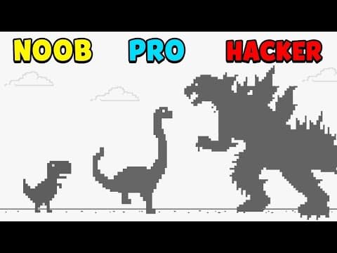 NOOB vs PRO vs HACKER — Jumping Dino