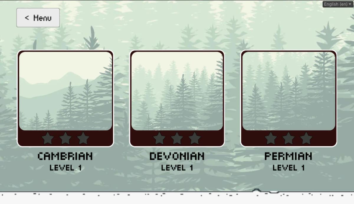 Level selection screen