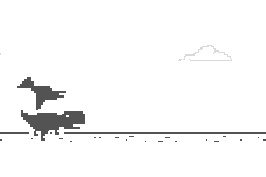 T-Rex หมอบใต้เทอโรแดกทิล – สิ่งกีดขวางที่บินได้ถูกเพิ่มเข้ามาในการอัปเดต Chrome ปี 2015